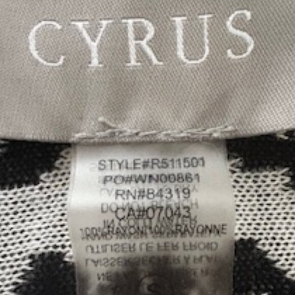 Black and white print draped cardigan - Picture 4 of 4